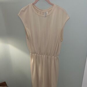 & Other Stories Cream Midi Dress